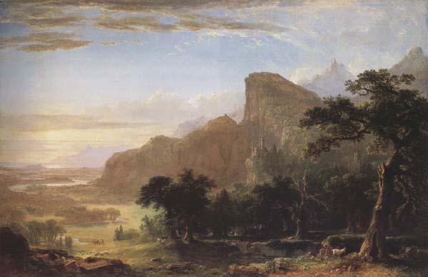 Frederic E.Church Landscape-Scene from Thanatopsis Sweden oil painting art
